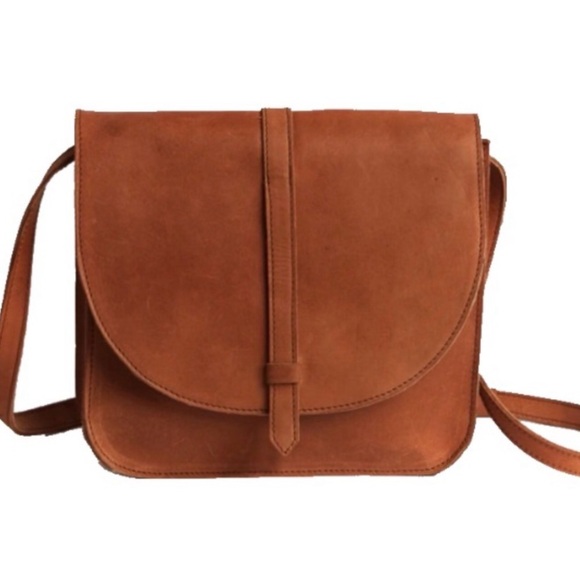 Handbags - ABLE Tirhas Saddle Crossbody Bag In Cognac Leather